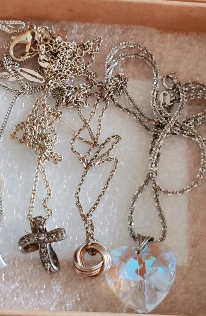 10 sterling silver pendants - Image 4