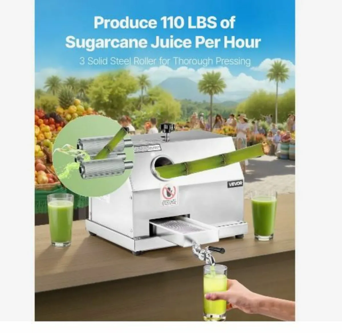 Commercial Sugar Cane Juicer Machine - Image 3