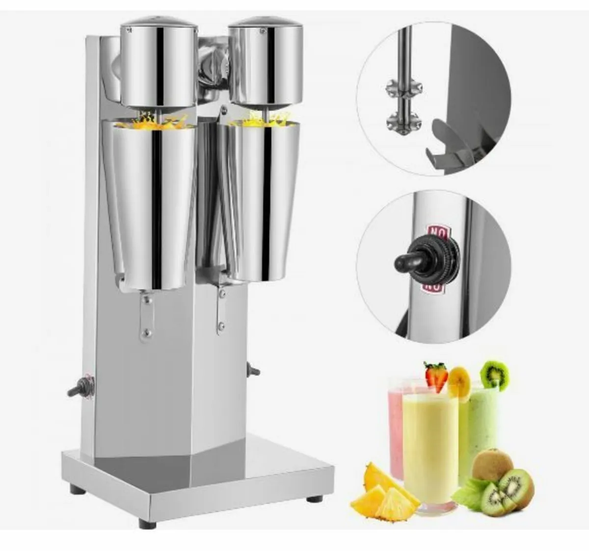 Milkshake Maker Kit, Stainless Steel - Image 1