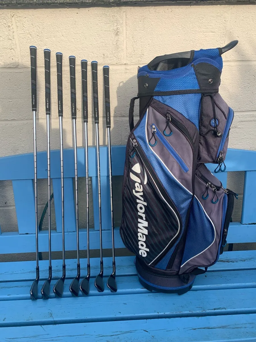 Taylor Made M2 irons + golf bag. - Image 1