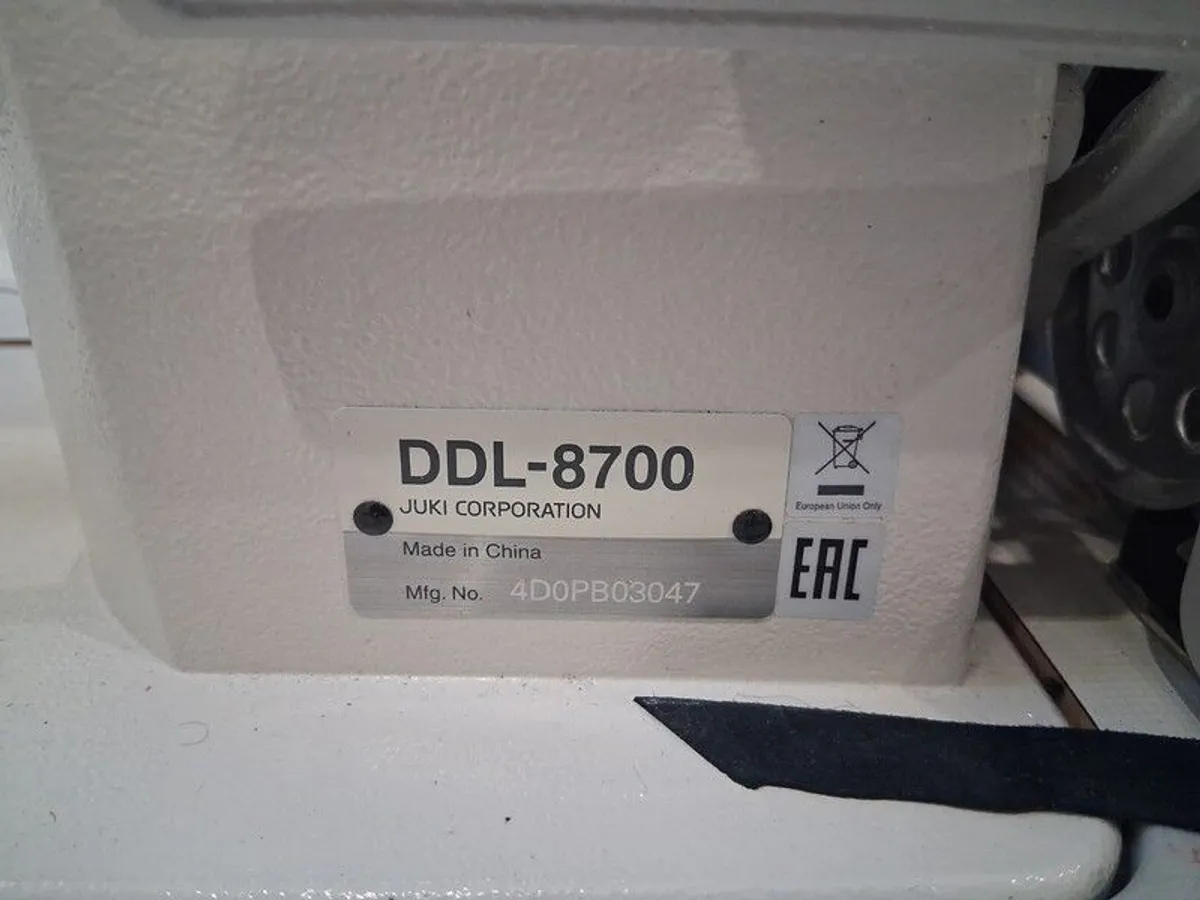 Juki DDL 8700 Industrial Sewing Machine Single Phase - Image 2