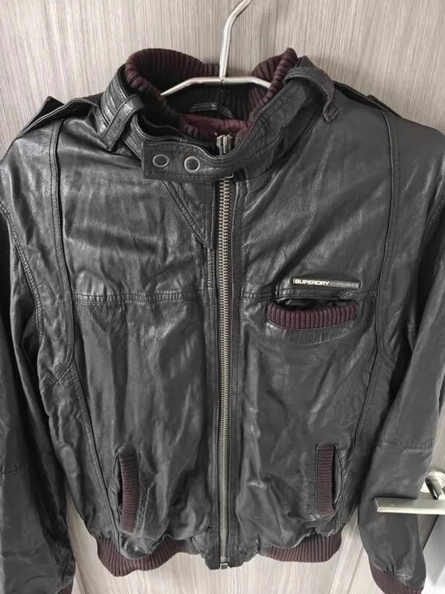 Superdry leather jacket - Image 2