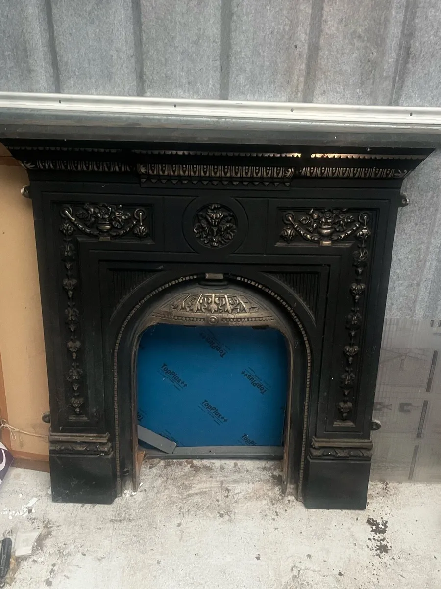 Wrought iron fireplace surround