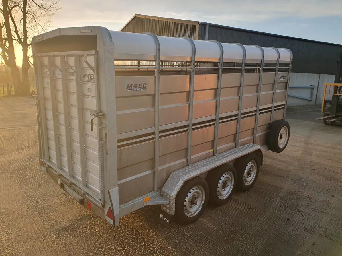 2024 M-Tec 14' Livestock Trailer - Image 4