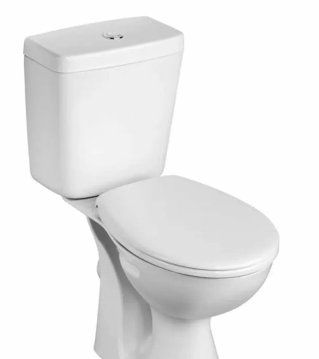 New white standard toilet - Image 1
