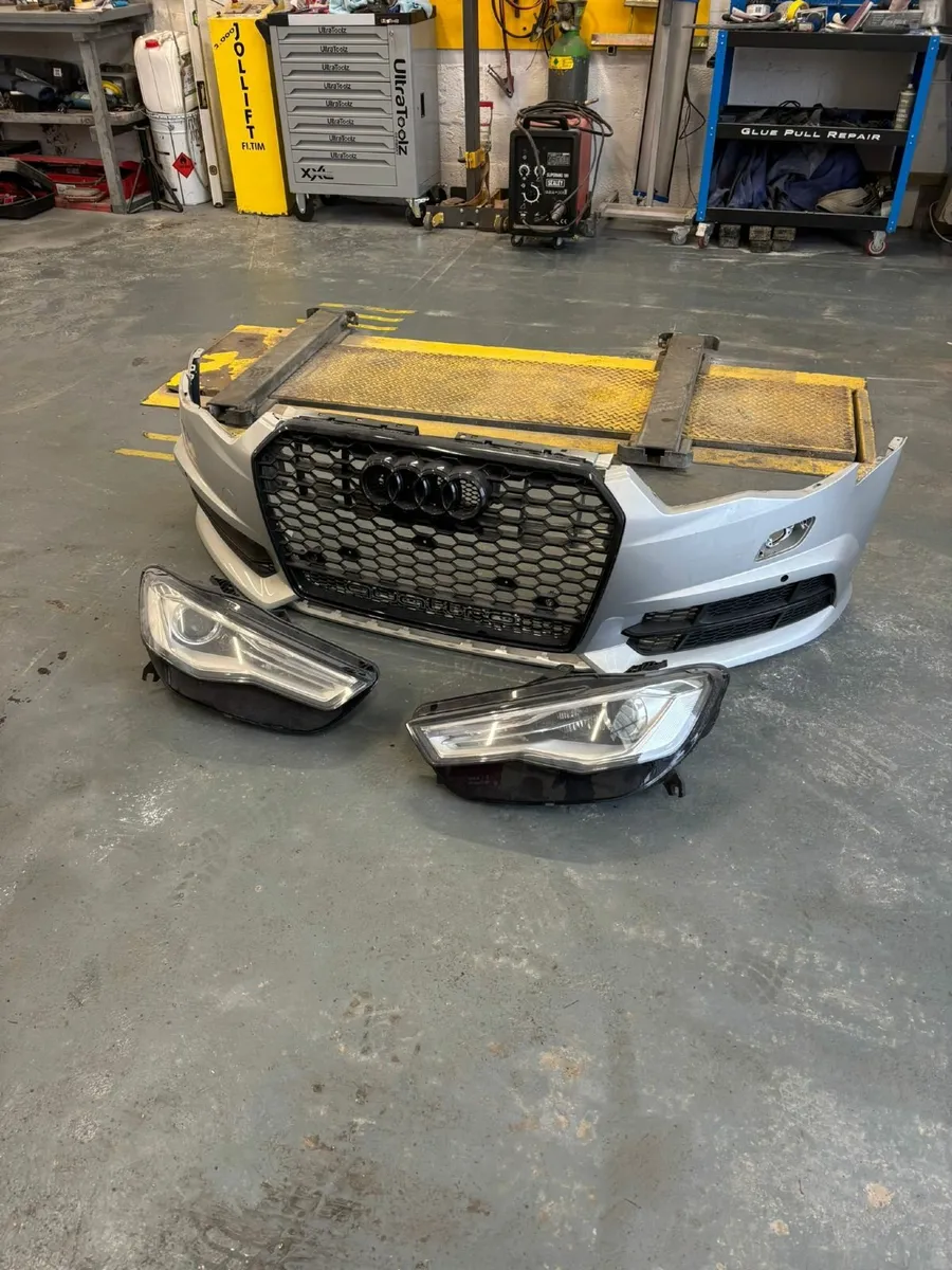 Audi A6 Complete front bumper & Xenon Headlights - Image 2