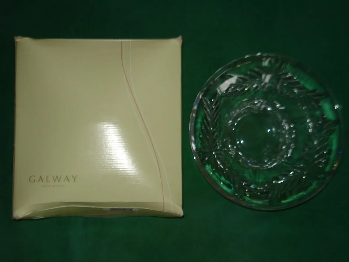 GALWAY CRYSTAL 9 INCH FLARE BOWL. - Image 3