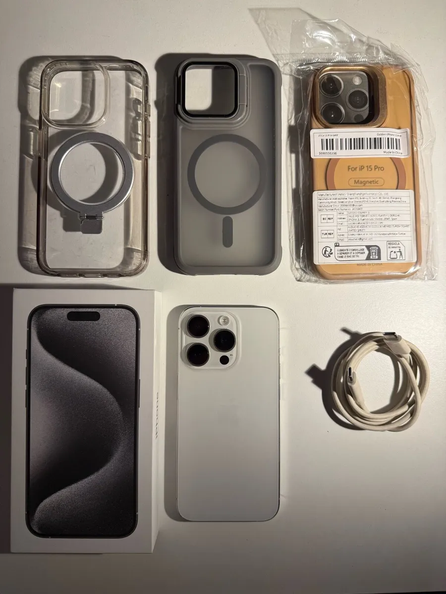 Iphone 15 Pro 256GB White titanium - Image 1