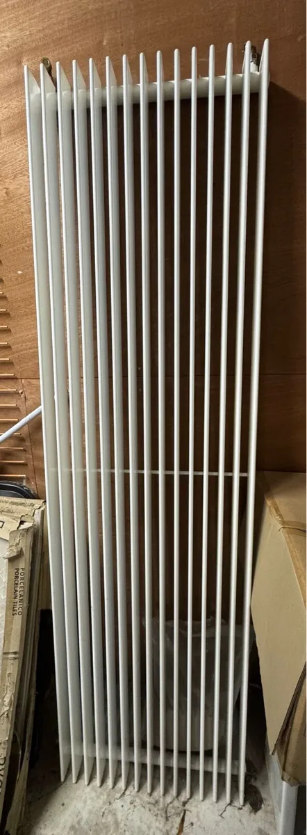 White Tall Radiator 2000mm x 580mm - Image 1