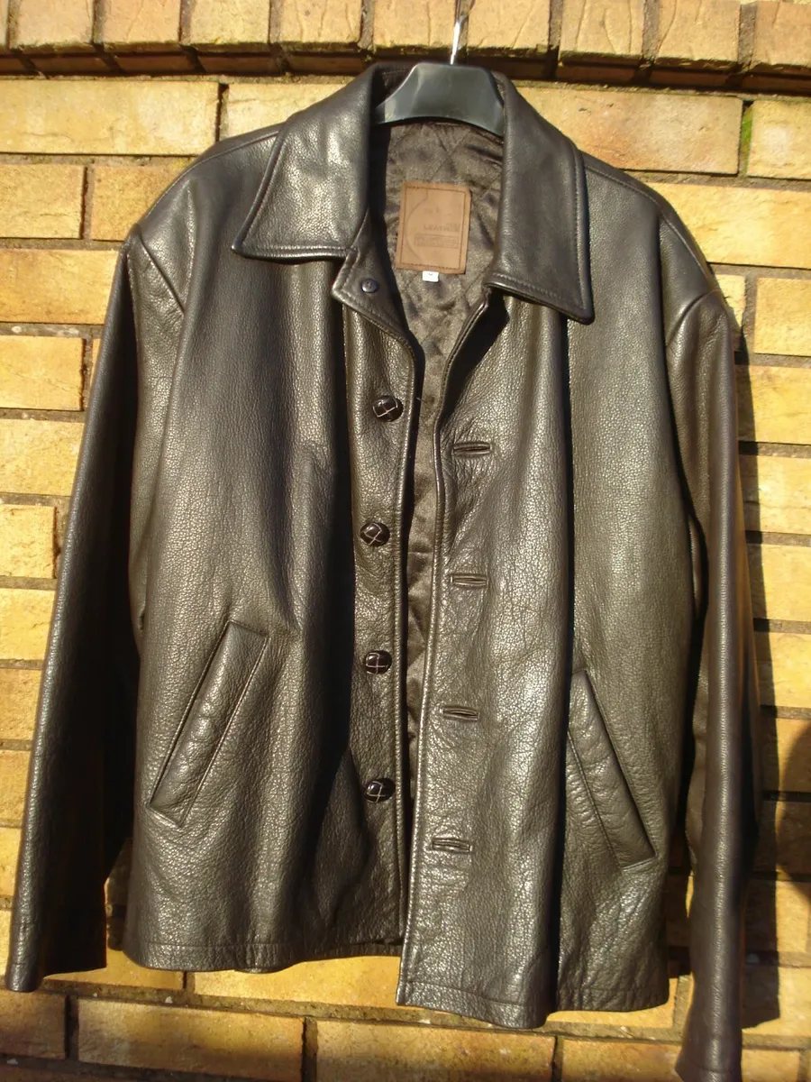 VINTAGE FOSTERS REAL LEATHER MENS JACKET. - Image 2