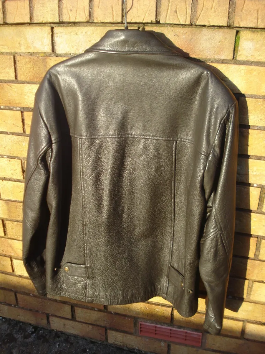 VINTAGE FOSTERS REAL LEATHER MENS JACKET. - Image 4
