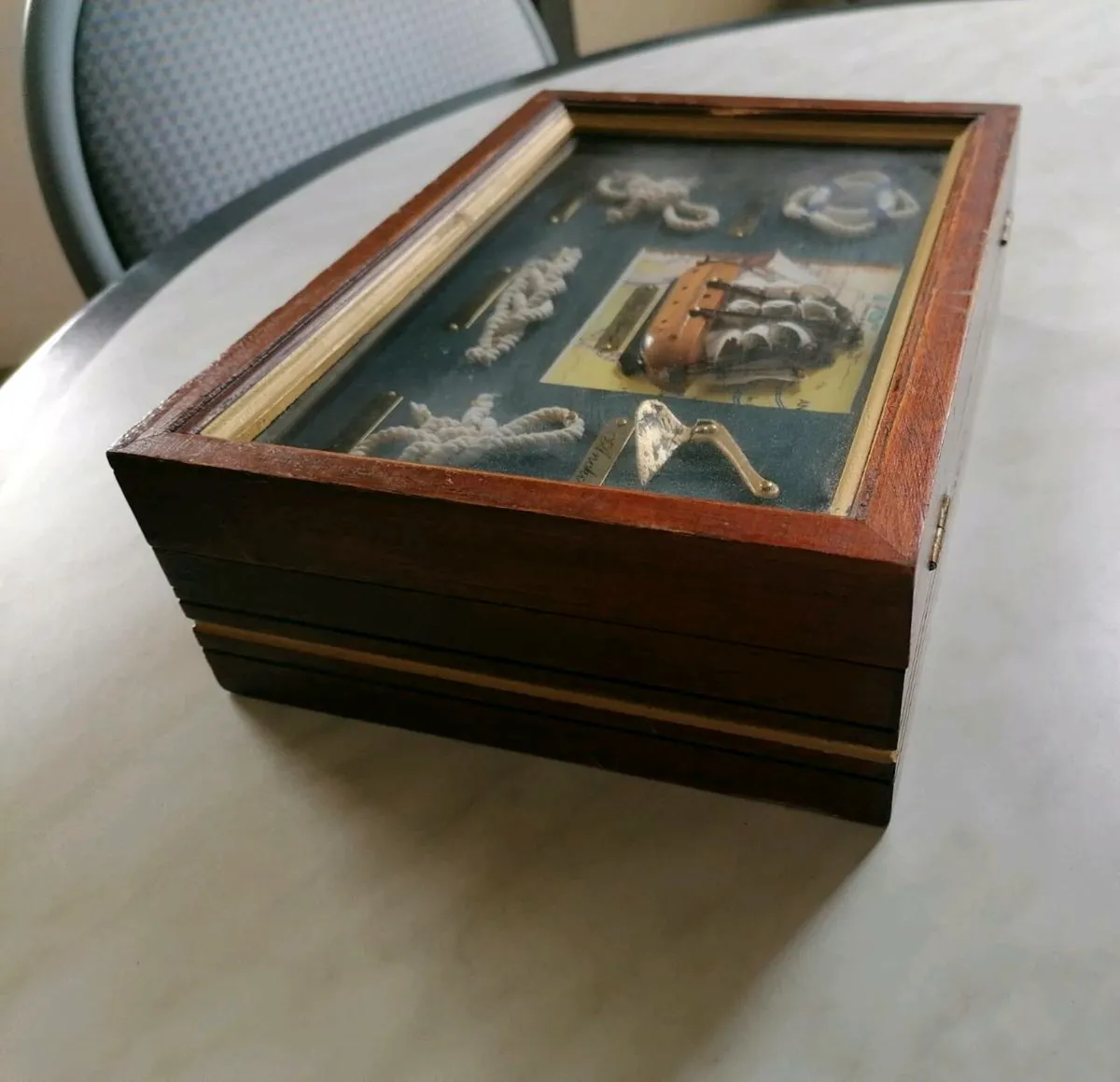Vintage Mayflower Ship Box - Image 2