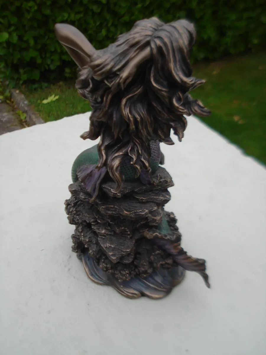 VERONESE MERMAID SCULPTURE FIGURE, 10 INCH. - Image 4