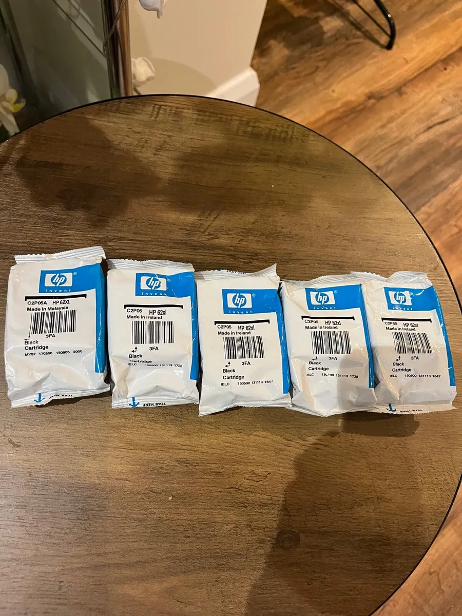 Hp 62XL black Ink Cartridges X 5 - Image 4