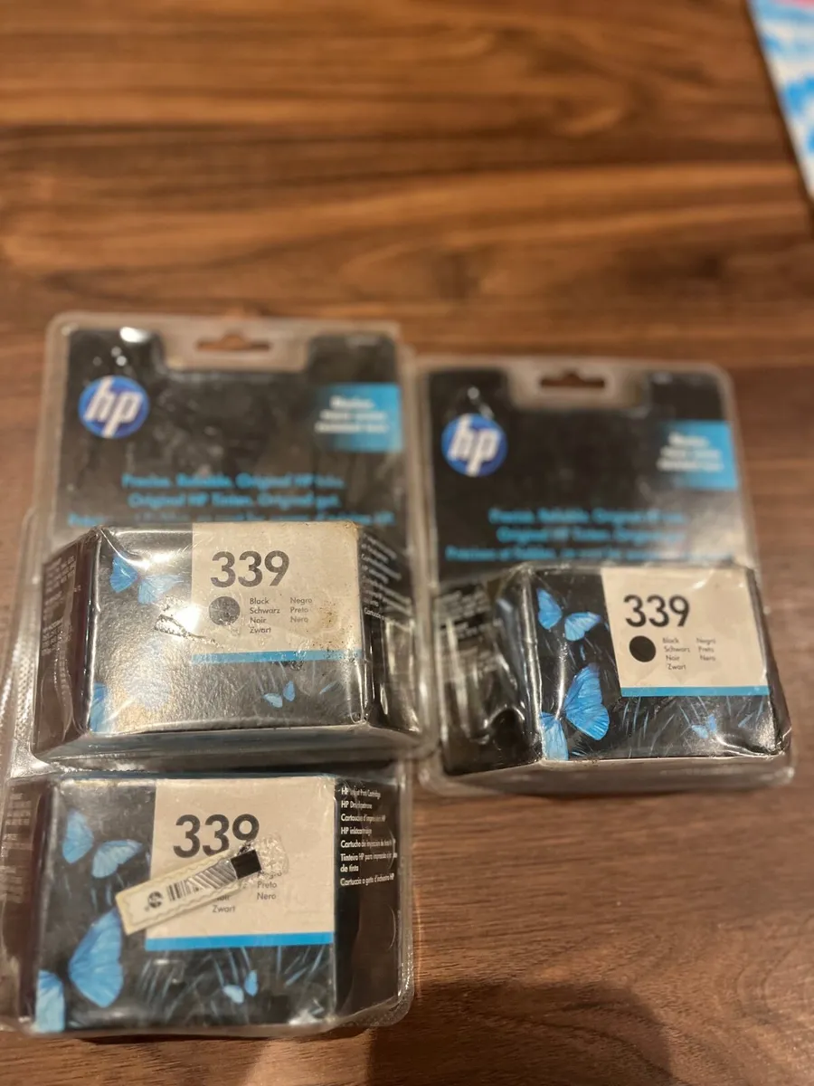 Hp 339 Black Ink Cartridges x 3 - Image 2