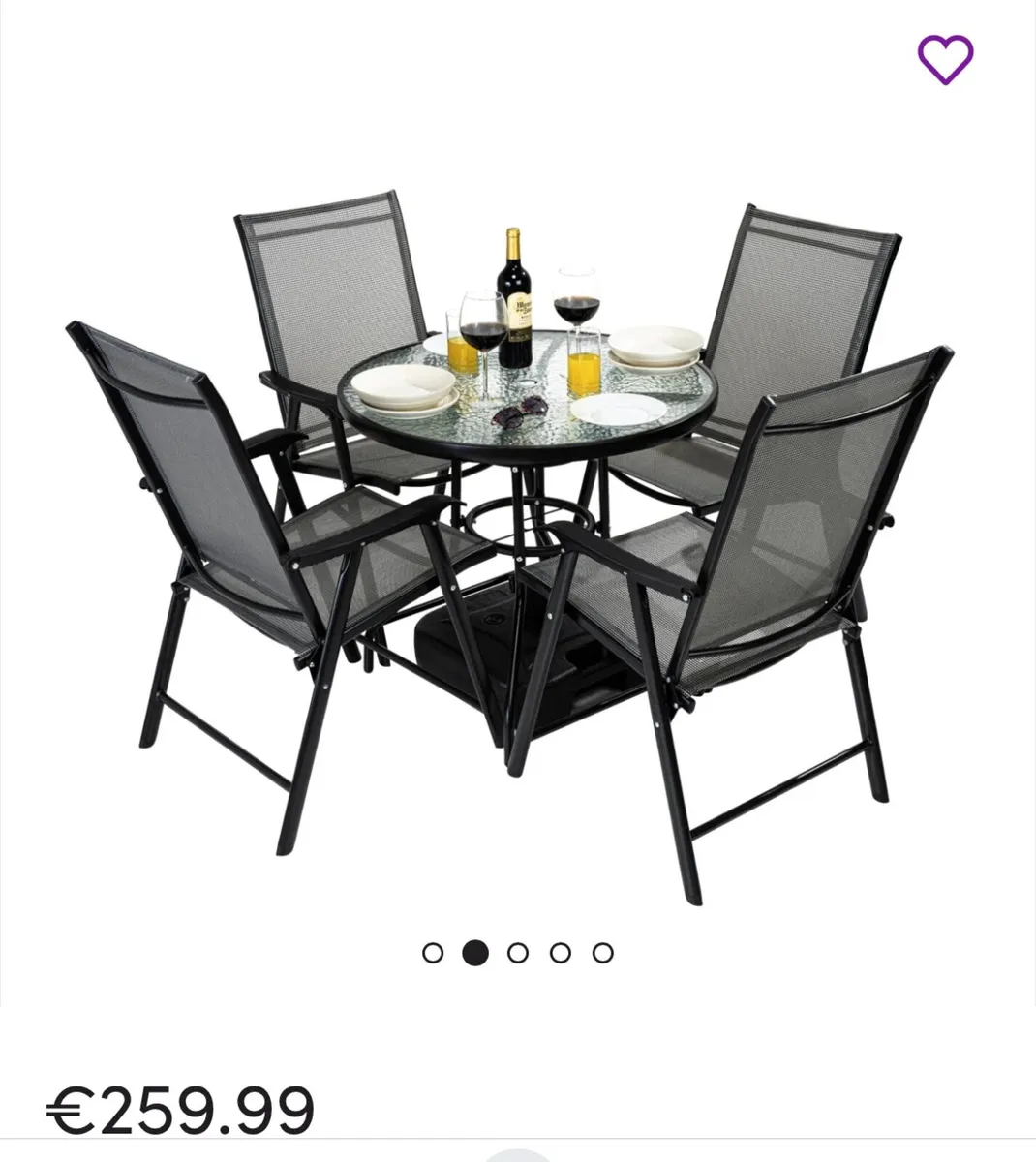 Garden table and chairs - Image 4