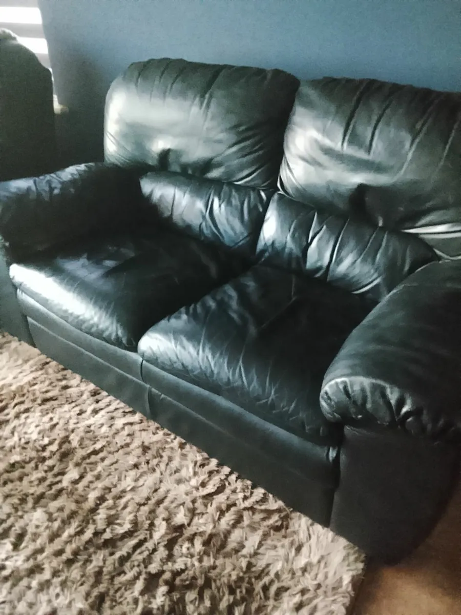 2 seater leather sofa