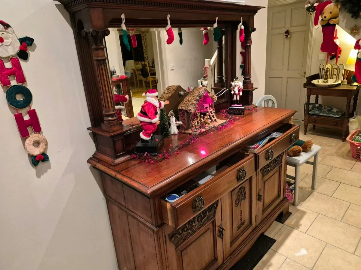 Antique mahogany sideboard - Image 3