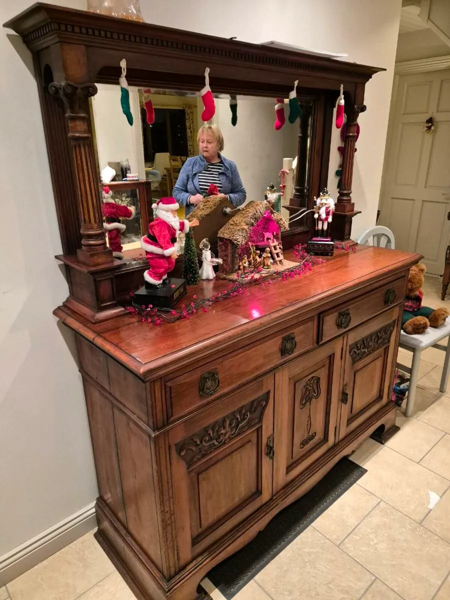 Antique mahogany sideboard - Image 4