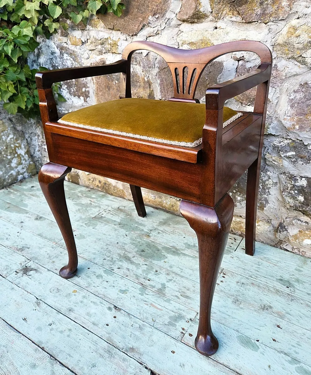 Edwardian Piano Stool- Circa 1910 - Image 1