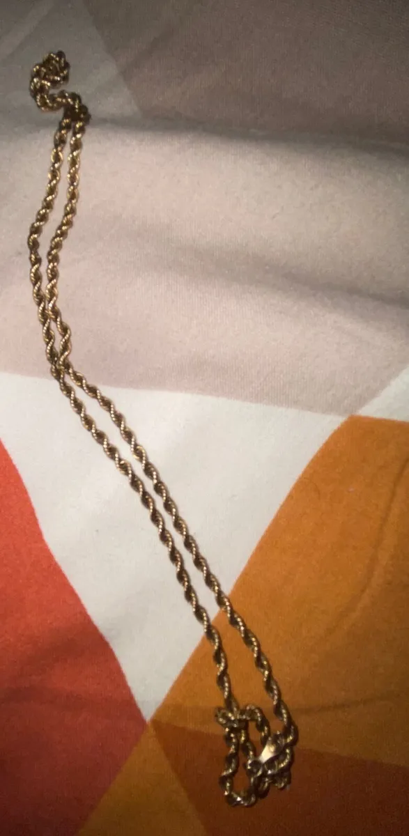 9ct rope necklace - Image 1