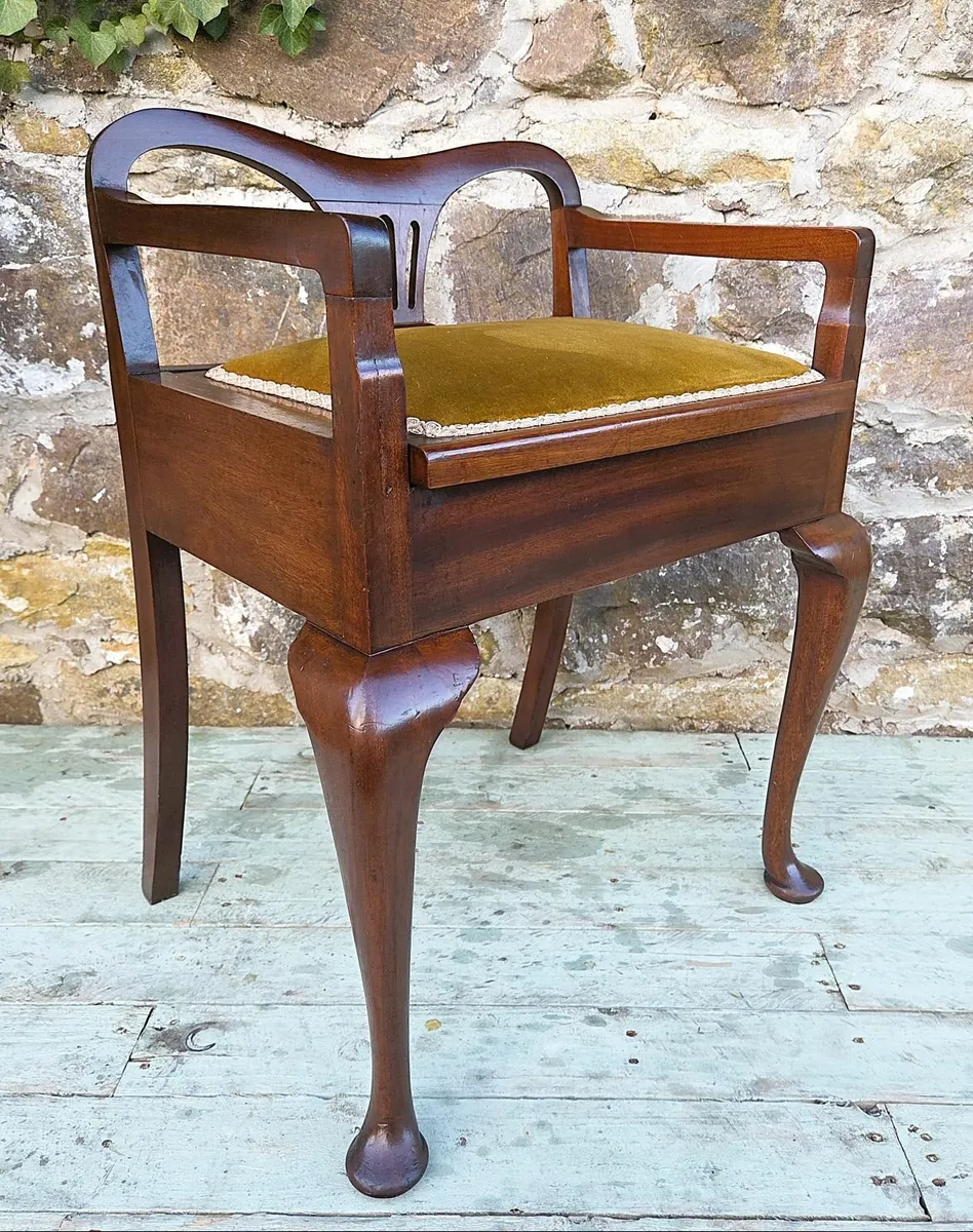 Edwardian Piano Stool- Circa 1910 - Image 2