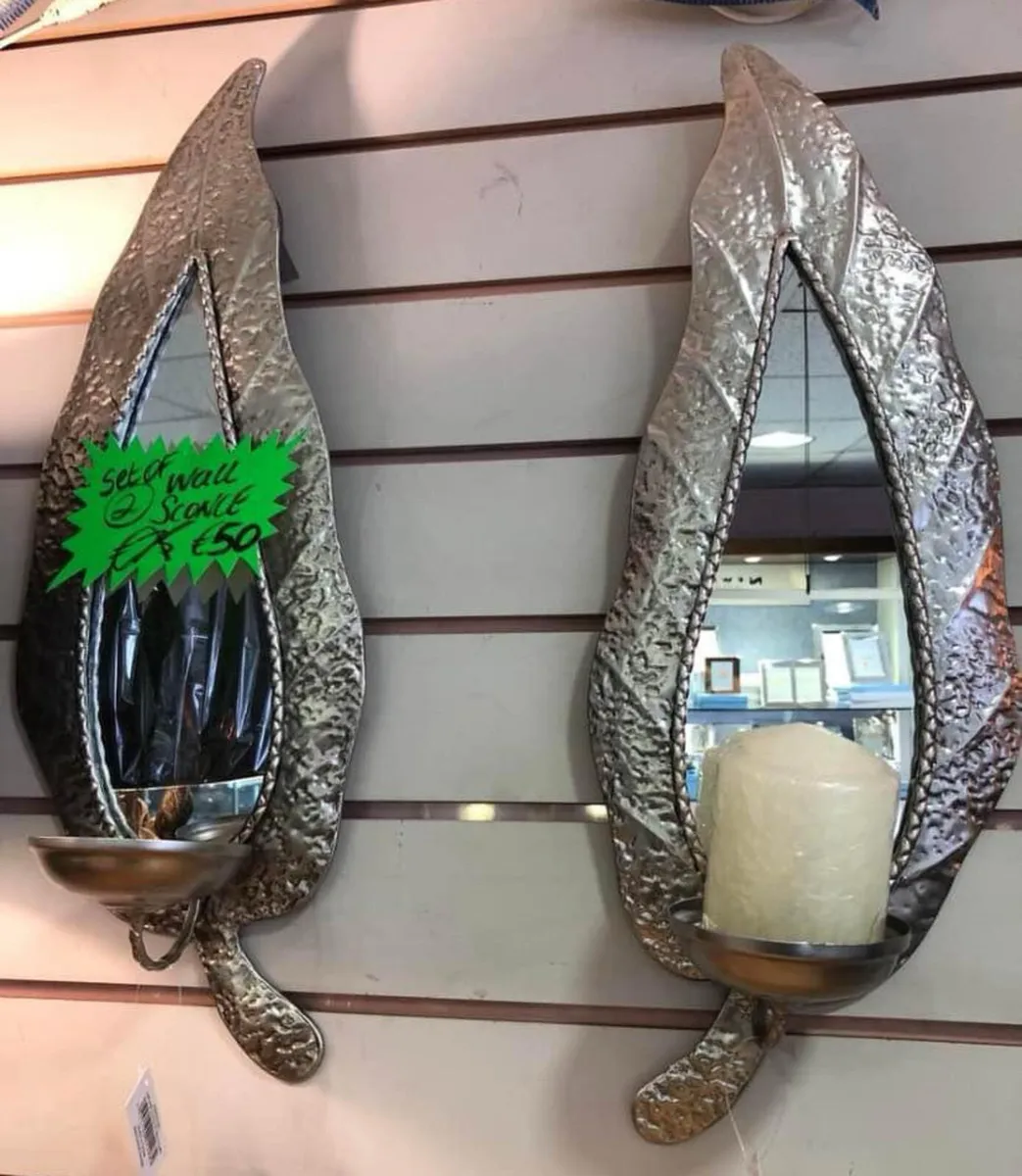 Brand New Leaf Wall Sconce With Mirrors 60cm/22cm - Image 1