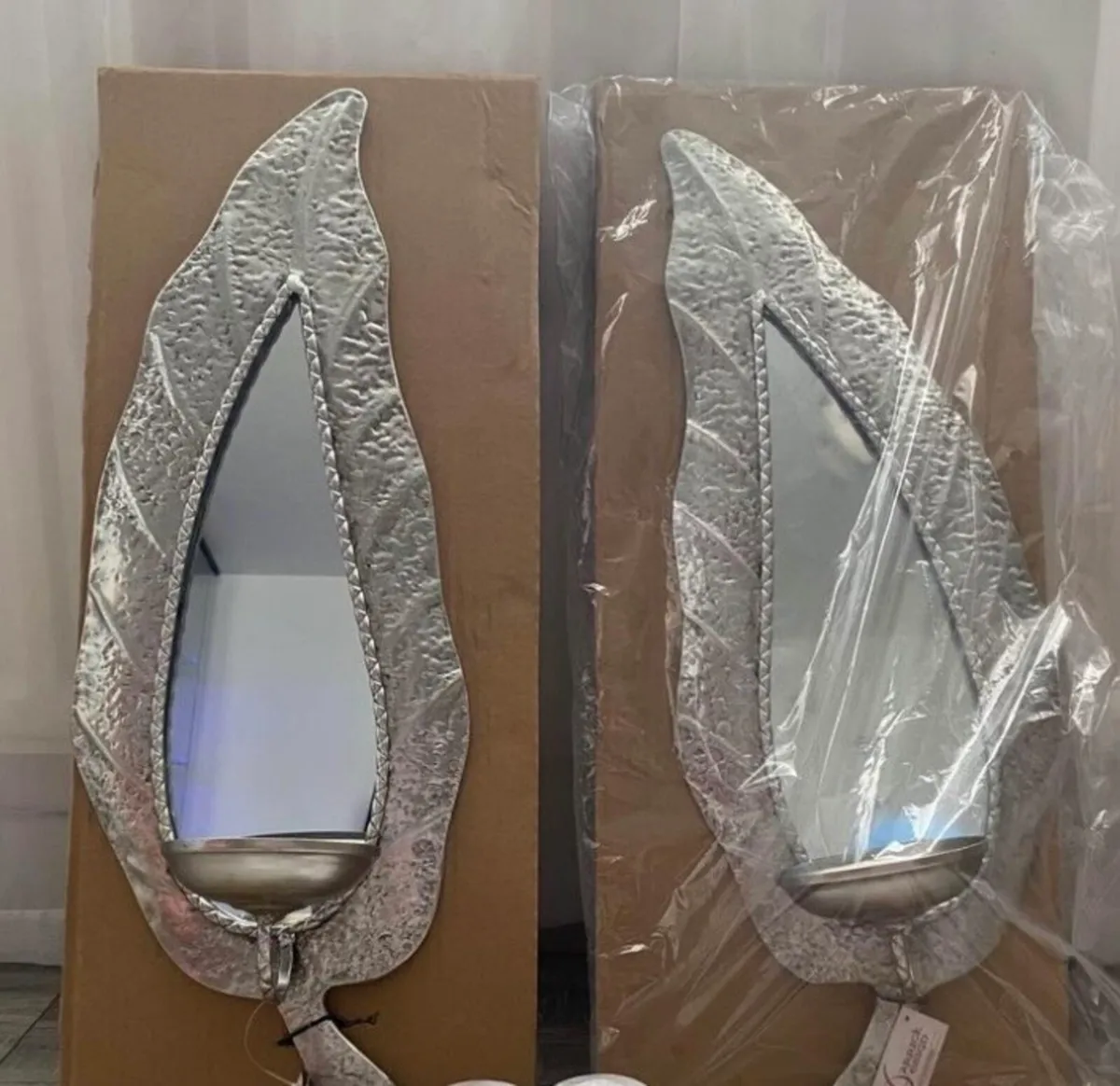 Brand New Leaf Wall Sconce With Mirrors 60cm/22cm - Image 2