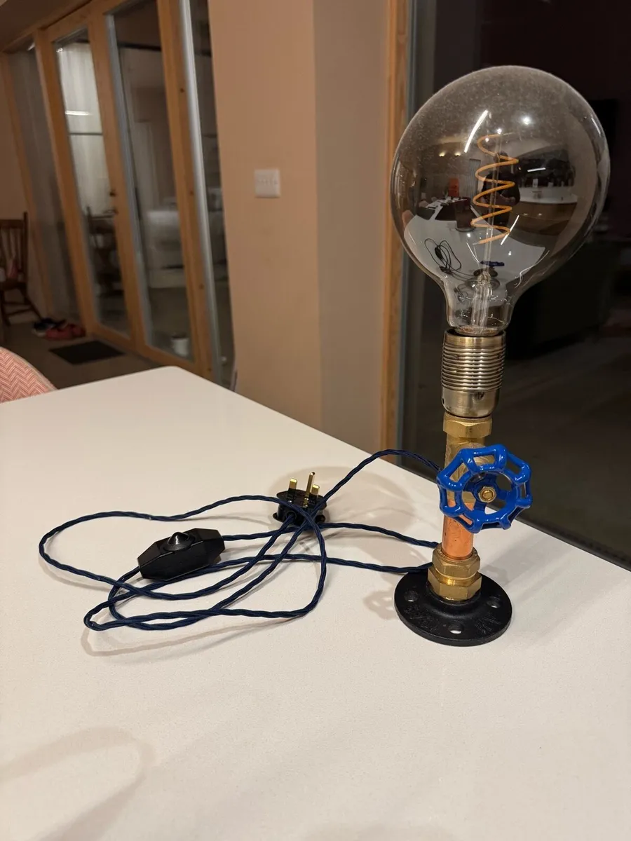 Kopper Kreation Valve Lamp Blue - Image 2