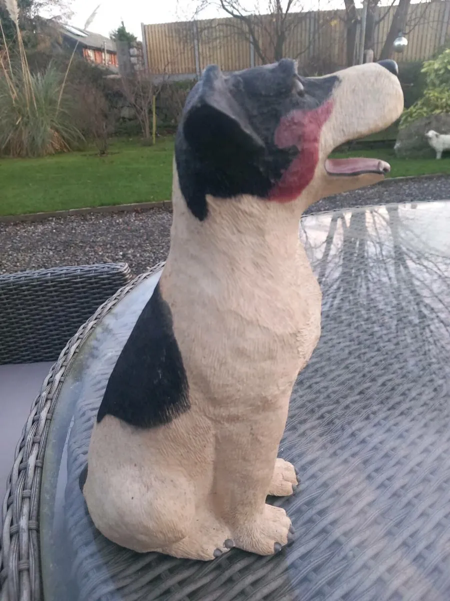 Large Jack Russell resin figure, heavy, post 10e - Image 4