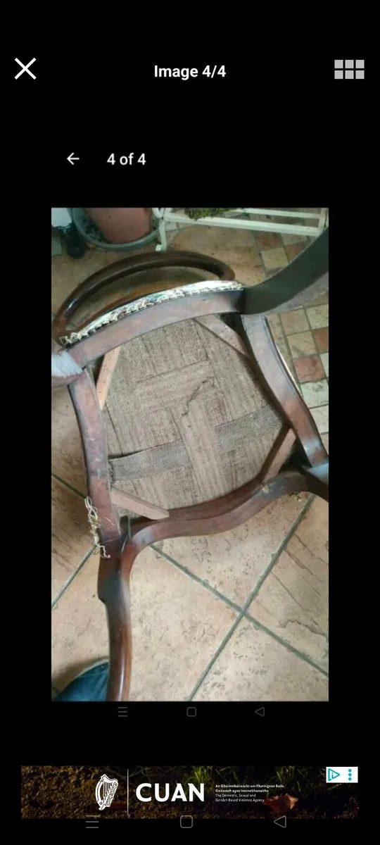 Lovely Victorian Spoon back chair. Good solid chai - Image 4