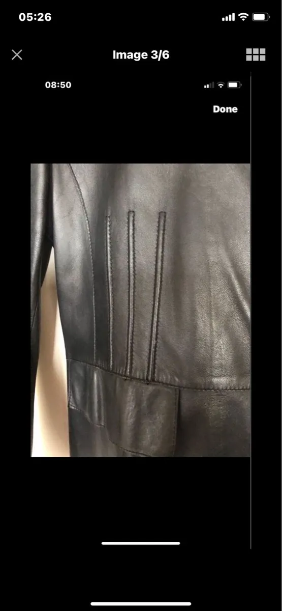 Ladies Leather Coat - Image 3
