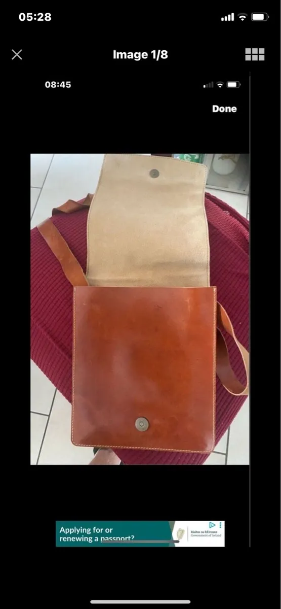 Leather Shoulder Bag - Image 1