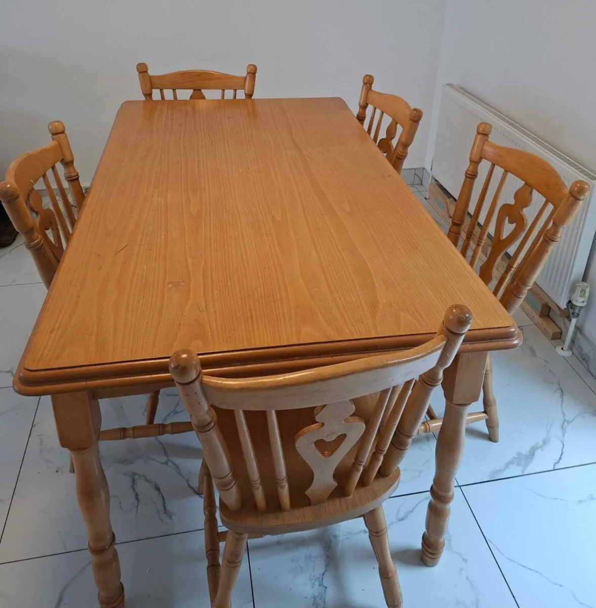 Very Sturdy 5Ft Wooden Kitchen Dining Table - Image 2