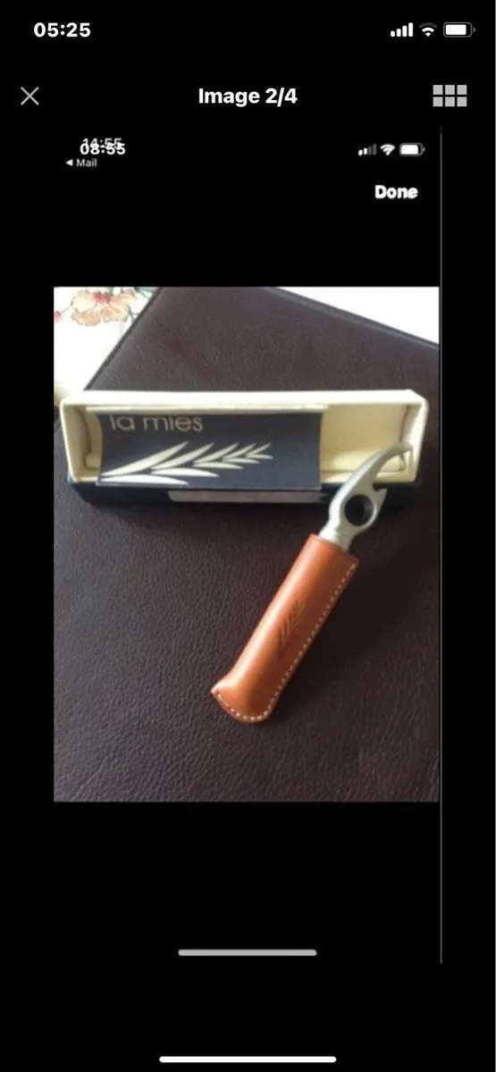 Corkscrew & Bottle Opener in Leather Case - Image 2
