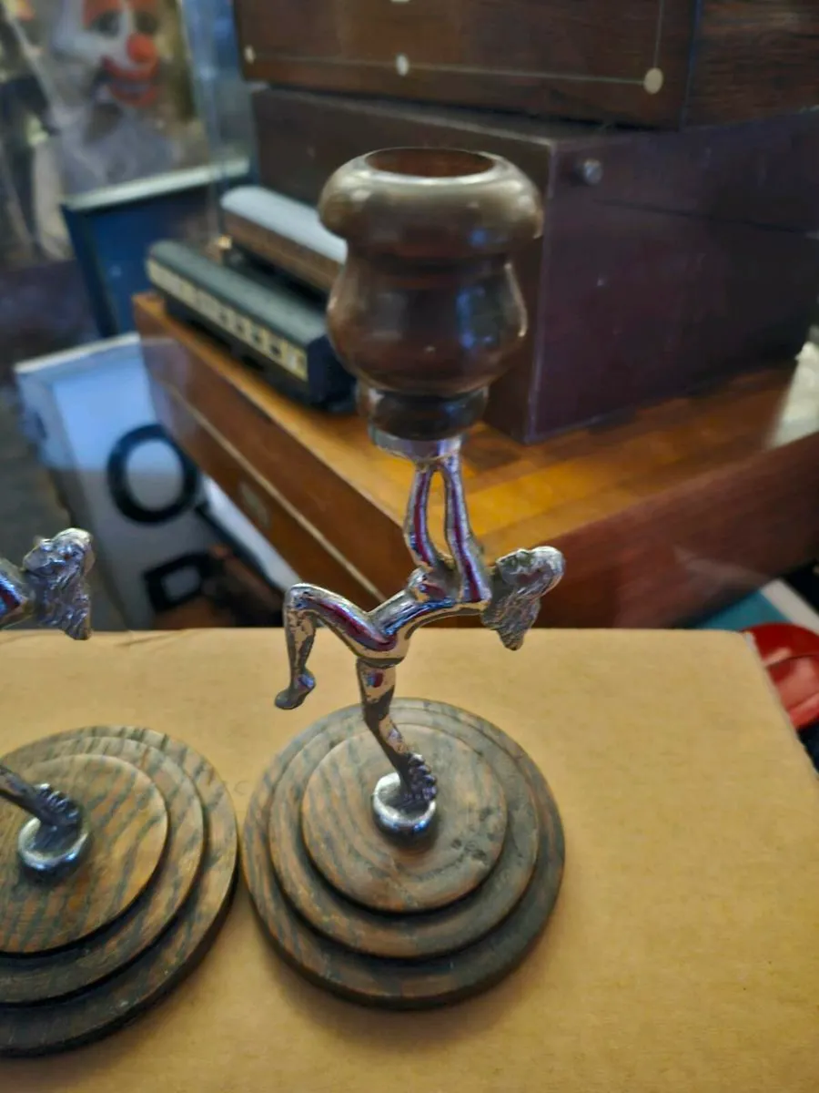 Vintage Artdeco Candle Sticks - Image 3