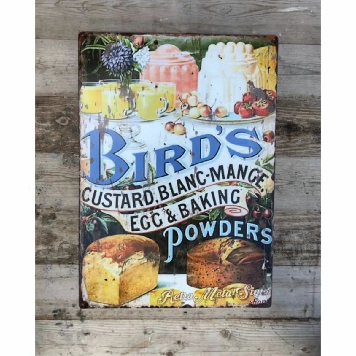 Birds Custard – Metal – Large – HS25