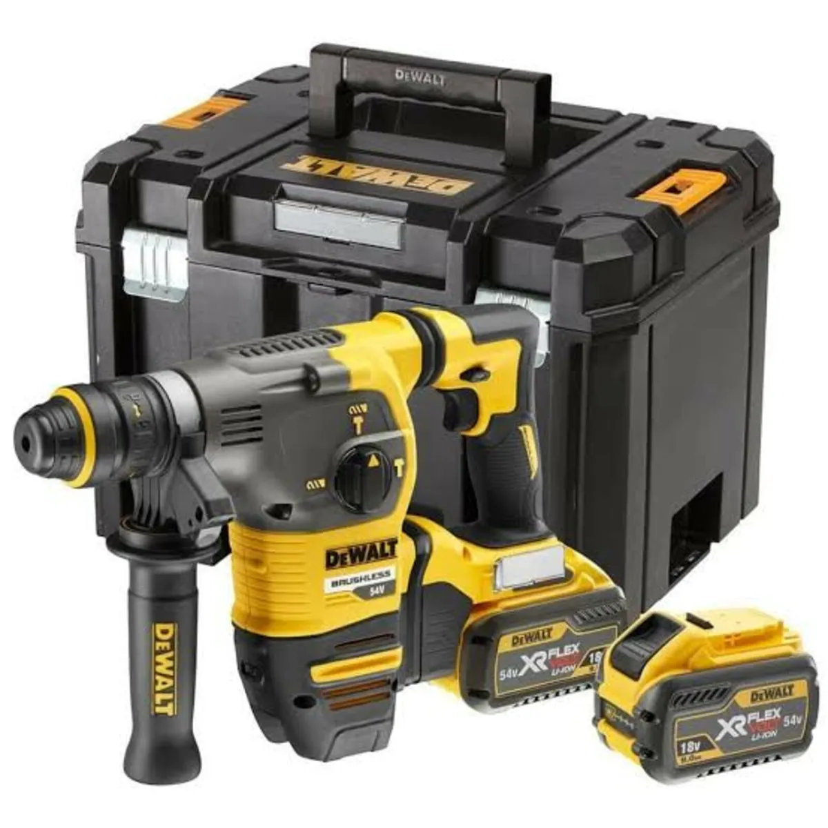 DeWalt 54v FlexVolt SDS+ Hammer Drill Kit 2 x 9Ah - Image 1