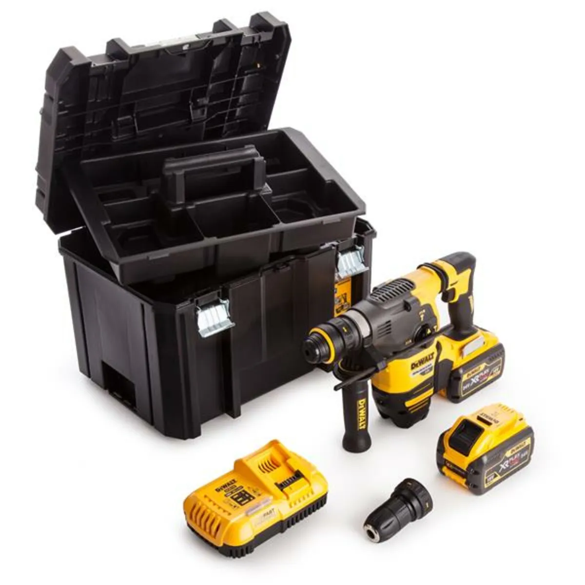 DeWalt 54v FlexVolt SDS+ Hammer Drill Kit 2 x 9Ah - Image 2