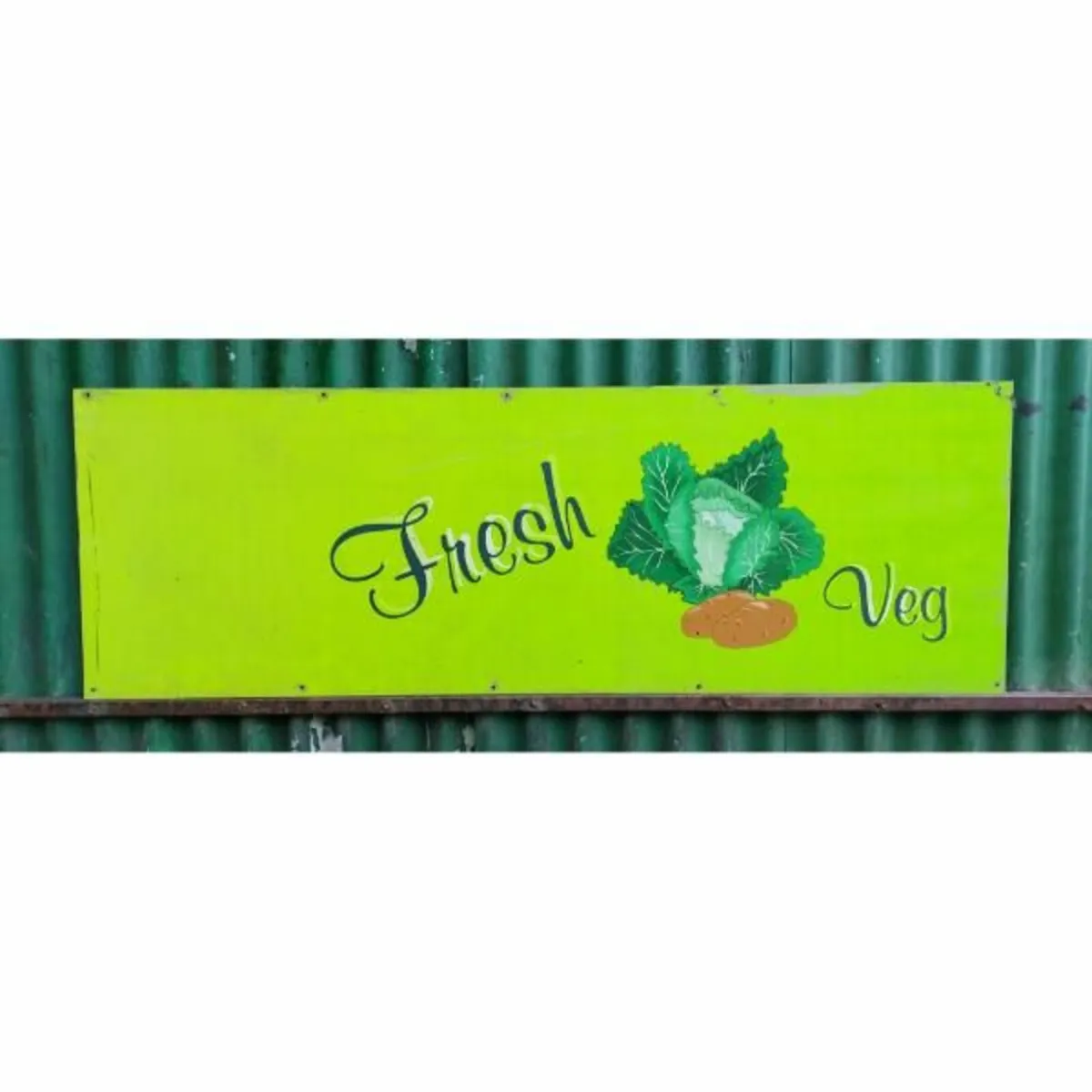 Metal Fresh Veg Sign – KAS291