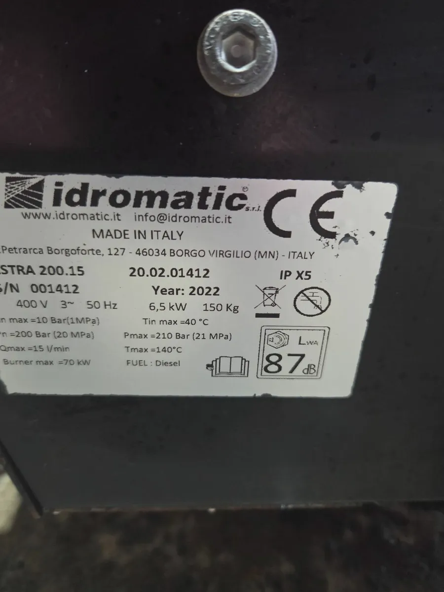 Hot Power washer  Idromatic Astra 200.15 3 phase - Image 2