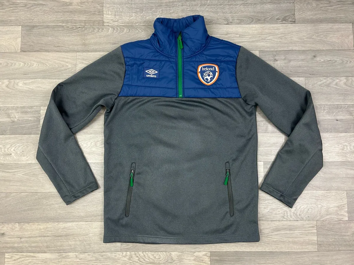 Umbro Ireland Half Zip Softshell Jumper Top Mens M - Image 1