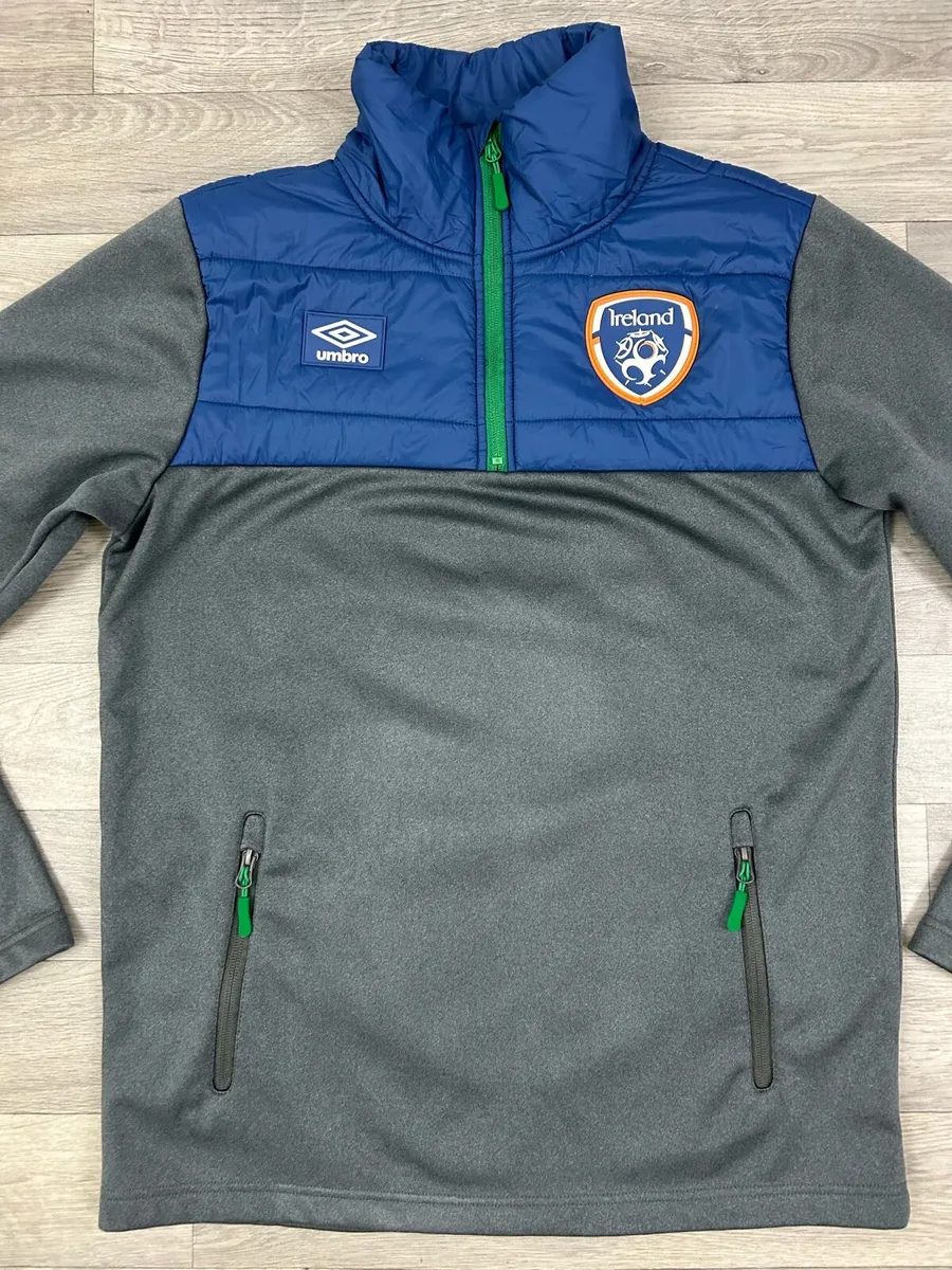 Umbro Ireland Half Zip Softshell Jumper Top Mens M - Image 2