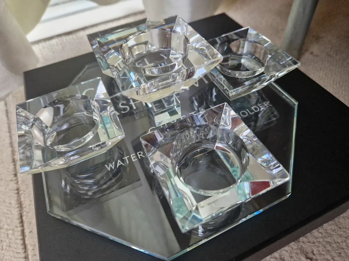 Cashel Living crystal waterfall 5 tealight holder - Image 4