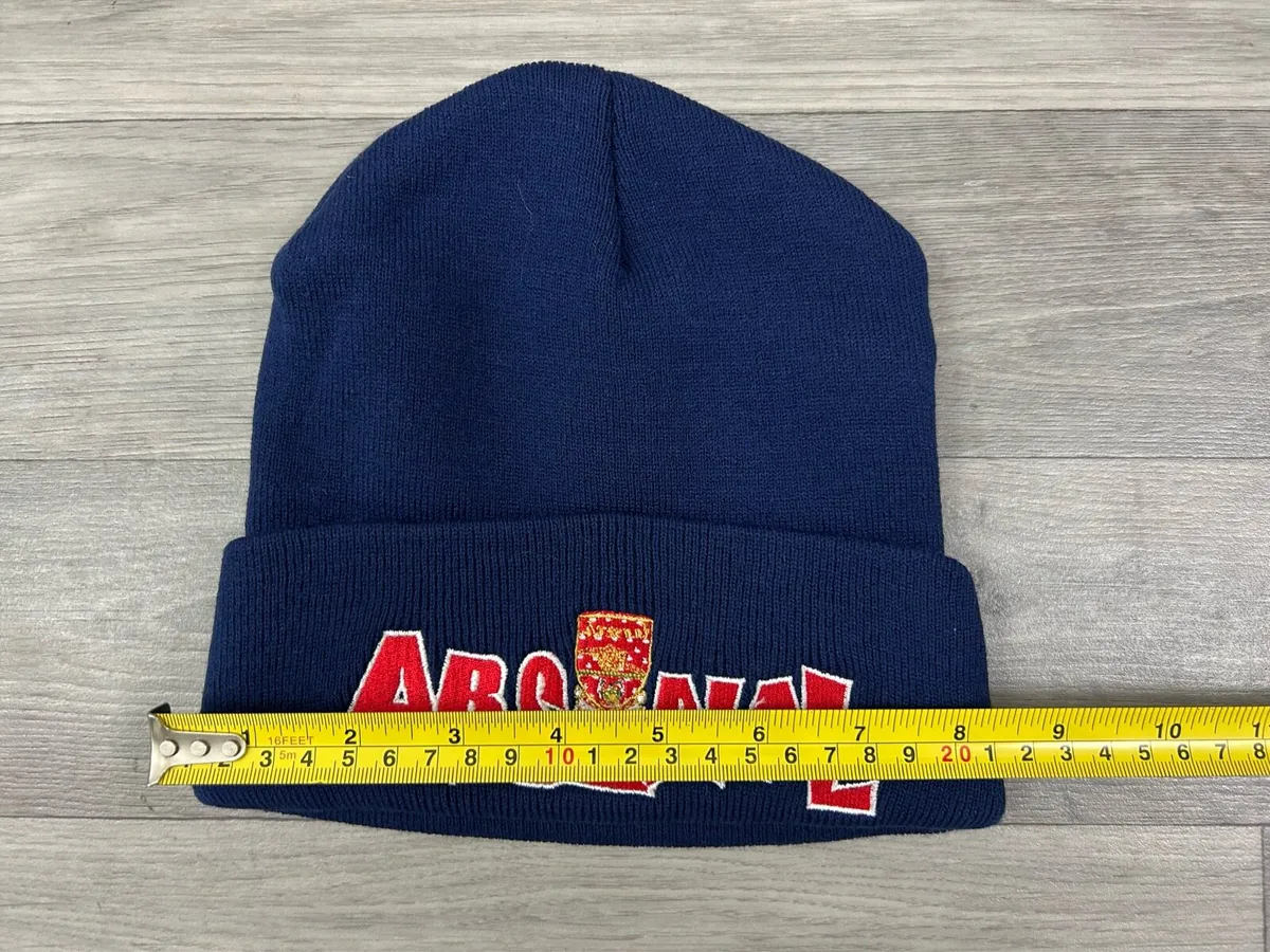 Vintage Arsenal London Embroidered Beanie Hat - Image 4