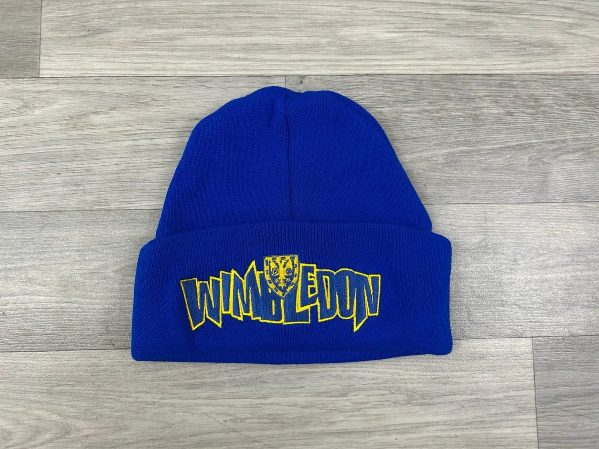 Vintage Embroidered Wimbledon FC Beanie Hat - Image 1