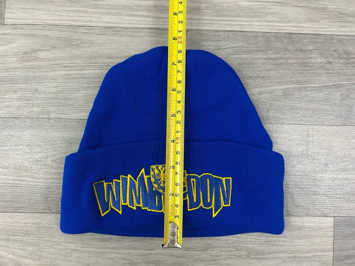 Vintage Embroidered Wimbledon FC Beanie Hat - Image 4