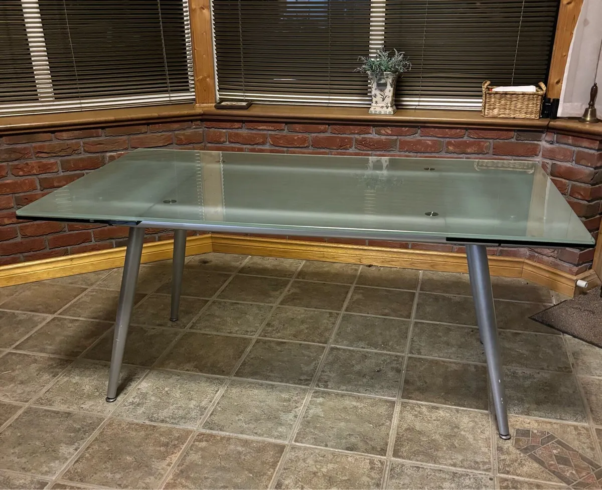 Dining Table Glass - Office Desk - Image 1