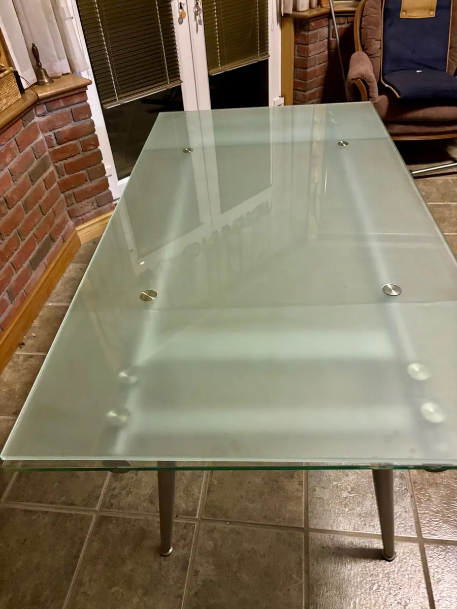 Dining Table Glass - Office Desk - Image 2