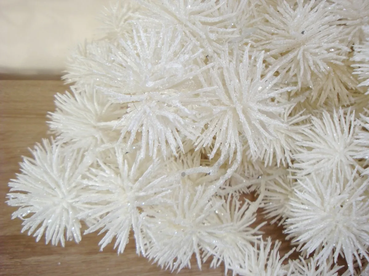 Snow white thistle stems - set of 6 - NEW - Image 4